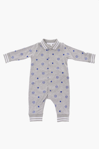 printed romper suit and hat FEDRO set
