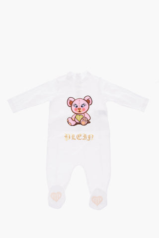 cotton romper suit beanie and bib BELL set