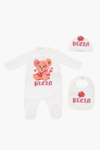 romper suit hat and bib BONNY set