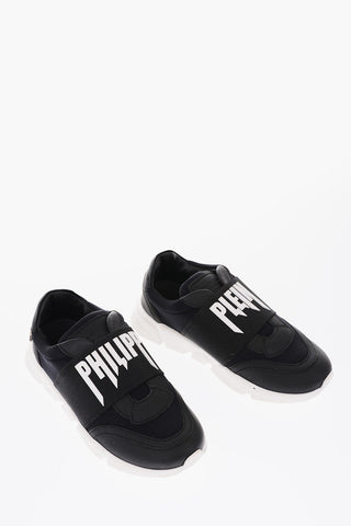 EST.1978 leather ROCK PP slip on sneaker with embossed logo