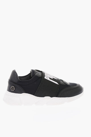 EST.1978 leather ROCK PP slip on sneaker with embossed logo