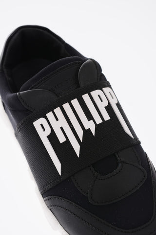 EST.1978 leather ROCK PP slip on sneaker with embossed logo