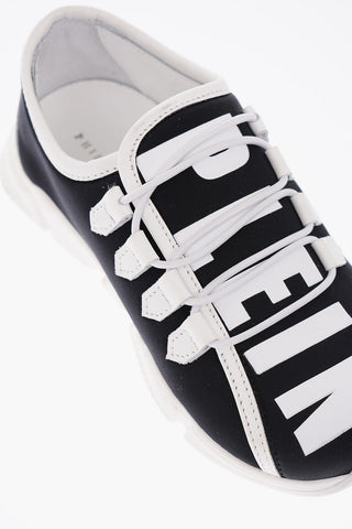 sneakers slip on in pelle e neoprene 