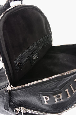 EST.1978 studded faux leather BRUTO backpack with silver details