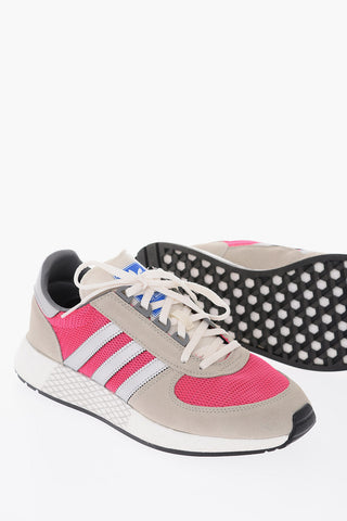 suede leather and fabric MARATHON TECH sneakers