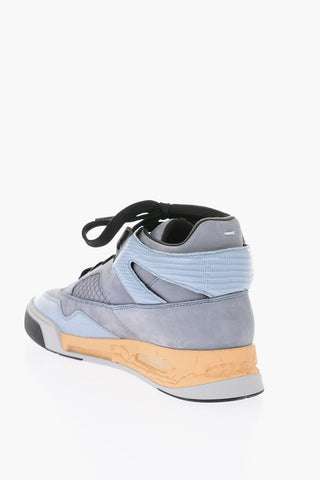 MM22 leather high top sneakers