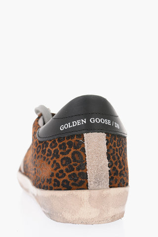 animal effect suede leather SUPERSTAR low-top sneakers