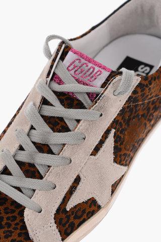 animal effect suede leather SUPERSTAR low-top sneakers