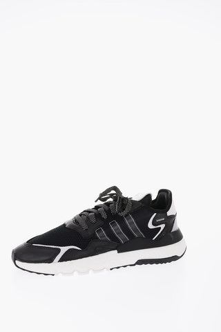 fabric NITE JOGGER low-top sneakers with leather details