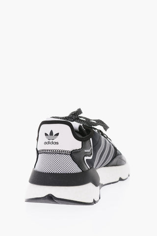 fabric NITE JOGGER low-top sneakers with leather details