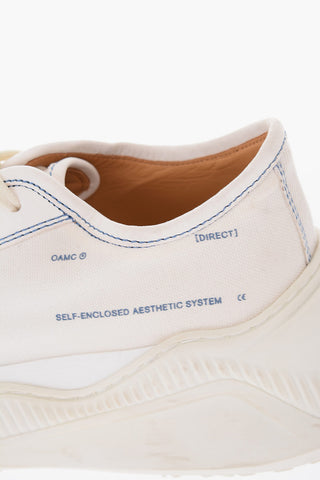 Cotton Low-top sneakers with leather details