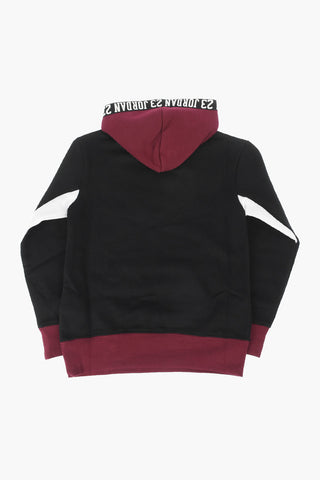 AIR JORDAN felpa JUMPMAN con stampa logo e maxi tasca a toppa