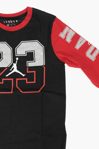 AIR JORDAN long sleeve 23 SPLIT SPECKLE LS t-shirt with print