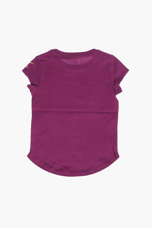 Rundhals-T-Shirt mit Frontprint