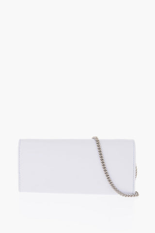 205W39NYC leather wallet with chain shoulder strap
