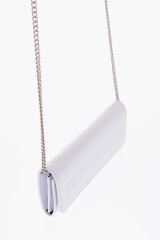205W39NYC leather wallet with chain shoulder strap
