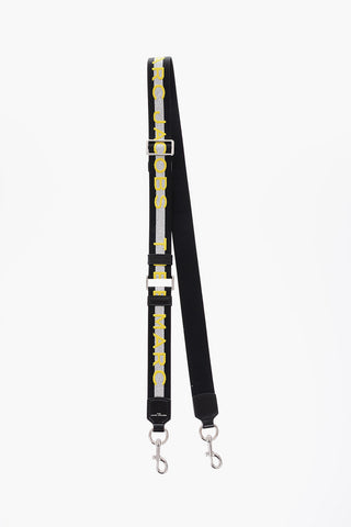 THE MARC JACOBS fabric shoulder strap with leather details