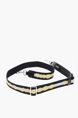 THE MARC JACOBS fabric shoulder strap with leather details