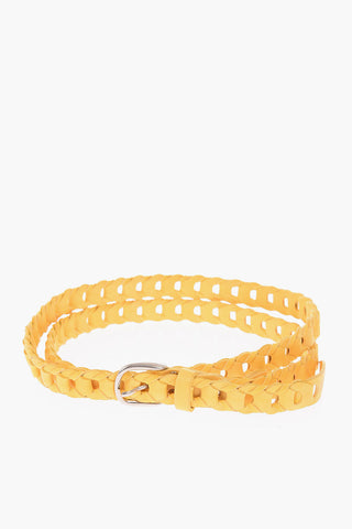 20mm braided leather belt