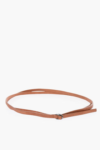 10mm solid color leather slim fit belt