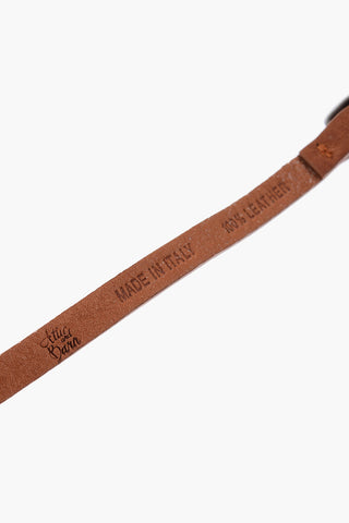 10mm solid color leather slim fit belt
