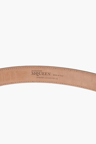 30mm leather belt with golden buckle