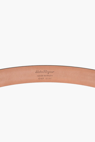 30mm paint effect leather belt