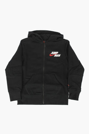 AIR JORDAN Solid-Color Hooded Zip-Up Sweatshirt JUMPMAN