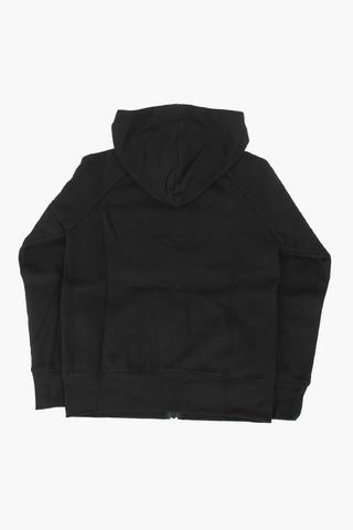 AIR JORDAN solid color JUMPMAN sweatshirt with hood and zip closure
