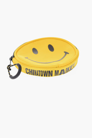 SMILEY nylon coin holder with zip closure