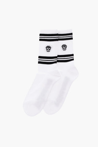 Calzini stretch con ricamo
