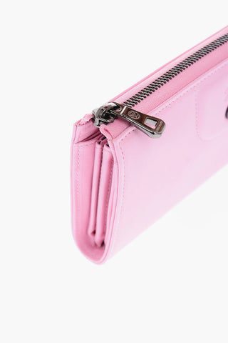 Portafoglio in pelle con chiusura zip