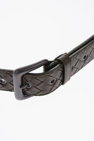 40mm Braided Leather Belt