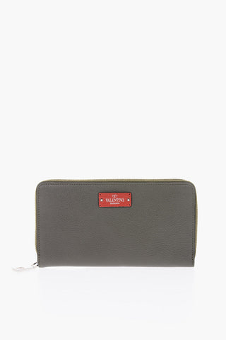 GARAVANI portafoglio in pelle martellata con chiusura zip