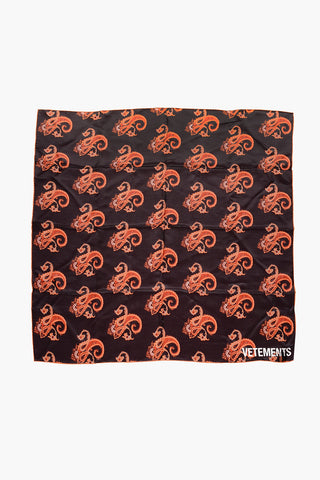 Paisley patterned silk foulard