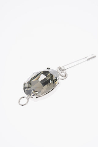 set of 5 metal brooches with pendant