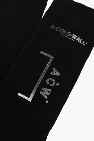 logo printed stretch socks