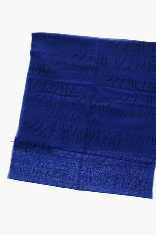 JEANS sciarpa in misto lana con logo