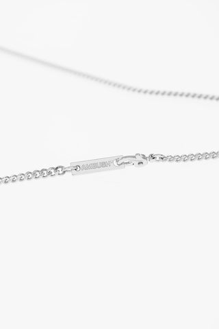Brass necklace with lighter case pendant