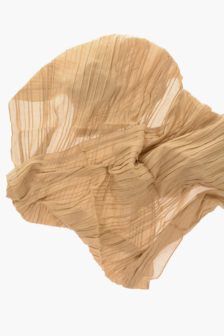 pleated solid color scarf