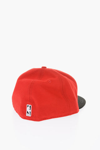 cappello baseball bicolore con patch