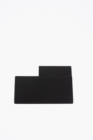 solid color leather card holder