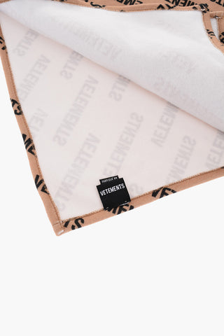 all over logo fleece scarf
