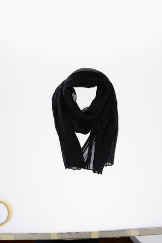 pleated solid color scarf
