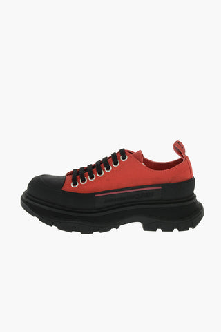 Canvas Low-top Sneakers with Statement Sole