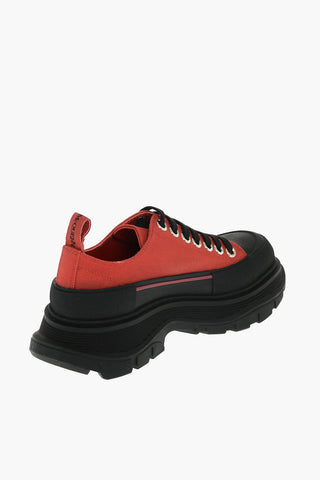 Canvas Low-top Sneakers with Statement Sole
