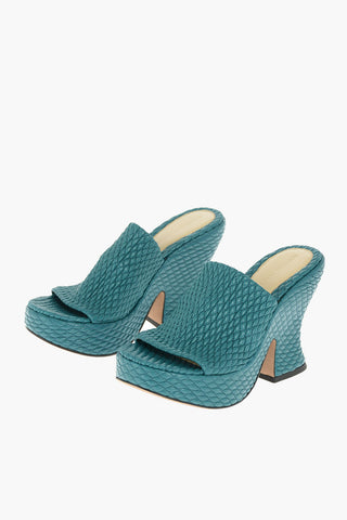Mules Statement In Pelle Intrecciata 11 cm