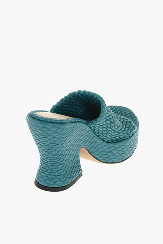 Mules Statement In Pelle Intrecciata 11 cm