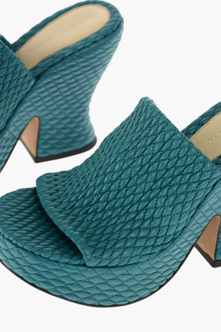 Mules Statement In Pelle Intrecciata 11 cm