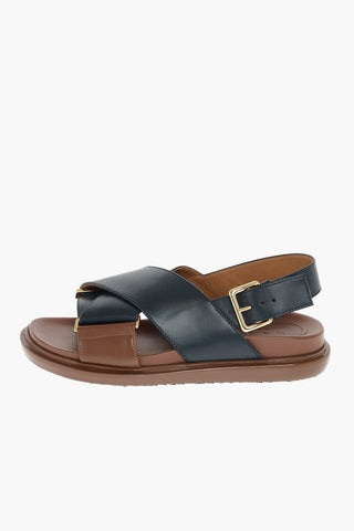 Leather Criss-cross FUSSBETT Sandals